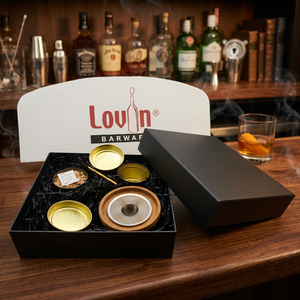 Coffret cadeau pour fumeur de cocktails, copeaux de bois pour fumer, kit d'infusion de fumée, kit de fumage de cocktails, ensemble pour fumer les boissons - Product Image 1