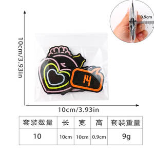 แพทช์ปักลายสไตล์ไนต์คลับ ดีไซน์ใหม่ รูปหัวใจ ปาก คำว่ารัก ทำจากโพลีเอสเตอร์ สำหรับติดเสื้อผ้าและหมวก - Product Image 3