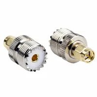 Adaptateur coaxial RF SO239 UHF femelle vers SMA mâle 50 Ohm, connecteur UHF vers SMA pour test d'antenne radio amateur
