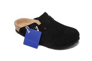 Sandalias Birkentocks Dropshipping con Plantilla Suave de Cuero de Ante, <span class=keywords><strong>Zuecos</strong></span> Planos para Exteriores, Mules con Plantilla de Corcho, Sandalias Boston Sólidas - Product Image 5