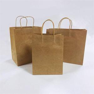 Bolsas de Papel Kraft Marrón con Logotipo Personalizable, Económicas y Ecológicas, Bolsas de Compra de Papel Kraft - Product Image 2