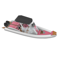 Bateaux semi-rigides gonflables de pêche commerciale Yoolwin de 32 pieds, haute performance, avec cabine et T-top rigide, fabrication chinoise