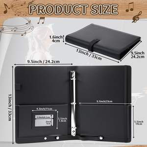 Carpeta de música <span class=keywords><strong>coral</strong></span> de PU al por mayor para puesta en escena para tocar el piano y cantar en coro - Product Image 3