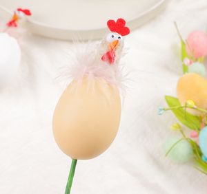 Décorations de Pâques Instagram boutures d'oeufs de résurrection de poulet drôles bouquet de bricolage - Product Image 4