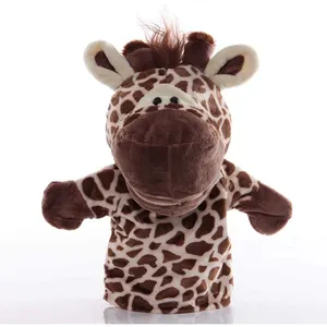 Sweet Gifts Animal Toys For Scenery Kids Imaginative Pretend Play Stocking Storytelling Giraffe Open Mouth Plush Hand Puppets