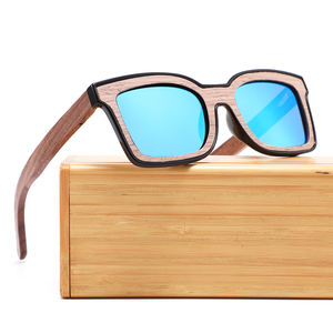 2025ใหม่แว่นกันแดดขาไม้เกรดสูงแว่นตากันแดดโพลาไรซ์ทรงสี่เหลี่ยมย้อนยุคสำหรับผู้ชายแว่นกันแดดเลนส์ UV400โพลาไรซ์แฟชั่น - Product Image 6