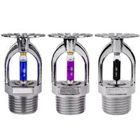 Tête de sprinkler droit globe en laiton 1/2" NPT K5.6, adaptée aux feux A et B, équipement incendie à installation simple