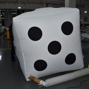 Dés géants gonflables KeepFuns avec le logo GoldenPalace Casino |   Accessoire événementiel personnalisé pour les soirées casino et les promotions - Product Image 6