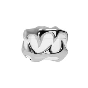 Première dent argentée brillante en métal d'origine pour étui pour écouteurs Apple pour <span class=keywords><strong>AirPods</strong></span> <span class=keywords><strong>Pro</strong></span> modèle universel Niche housse de protection haut de gamme - Product Image 1