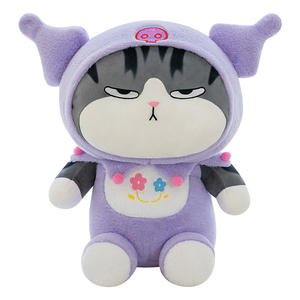 2-in-1 süper yumuşak peluş ayı battaniye çift kullanımlı ofis şekerleme klima 'İmparator Cat' tasarım örgü astar toplu stok ile - Product Image 5