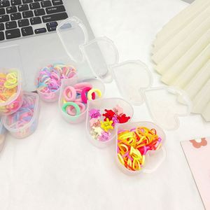 Pinzas para el Cabello con Forma de Corazón de Dibujos Animados, Pequeñas y Lindas, Set de Regalo Promocional, Accesorios para el Cabello con Técnica de Tejido Colorido - Product Image 3