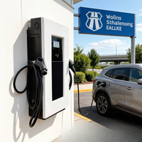 Estación de Carga para Vehículos Eléctricos Jinghu para Exteriores, 40-80kW, Conector CCS2, Montaje en Suelo, Plataforma OCPP Lista para Usar, TA-DC-DD New-P