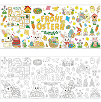 Meilleures Ventes : Affiche de Table à Dessiner Personnalisée pour Pâques, pour Enfants, Décoration Maison, Famille, École, et Bannière Déroulante DIY à Dessiner