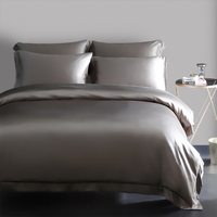 Ensemble de literie en soie blanche de luxe Taihu Snow, ensemble de couette en soie