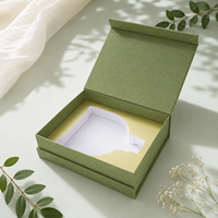 Boîte cadeau rigide à rabat noir enduit, classique, unique et de qualité supérieure, avec finition UV brillante, pour la présentation de montres, de kits de spa de luxe et d'accessoires.