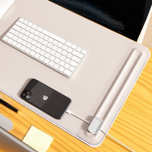 Tapis de bureau en cuir multifonctionnel avec rail en U et porte-stylo intégré pour ordinateur et bureau – Produits les mieux notés - Product Image 1