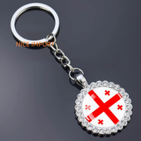 Porte-clés fleur en strass drapeau érythréen, très populaire, pour sac à dos, décoration de clés, breloque de portefeuille, souvenir de voyage