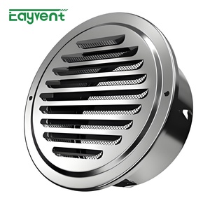 Rejilla <span class=keywords><strong>de</strong></span> Ventilación Exterior Duradera <span class=keywords><strong>de</strong></span> Acero Inoxidable con <span class=keywords><strong>Boca</strong></span> Plana y Protección Contra Pájaros para HVAC Residencial - Product Image 1