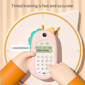 Jouet éducatif pour enfants : Machine d'apprentissage des calculs mathématiques et de l'arithmétique mentale, avec étui en silicone motif licorne de dessin animé - Product Image 5