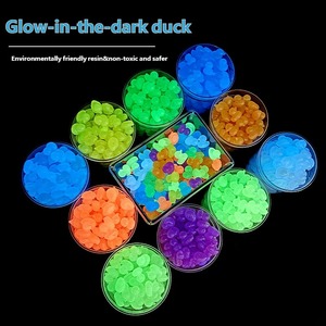 Figurines de canards artificielles mignonnes de haute qualité, ultra-lumineuses dans le noir, en résine, pour la décoration d'aquariums et l'aménagement aquatique, miniatures - Product Image 2