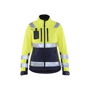 BLAKLADER - 490225173389XXL Chaqueta Softshell de alta visibilidad para mujer Amarillo/Azul marino-EAN 7330509508411 ROPA DE TRABAJO DE LA HI-VIS - Product Image 1