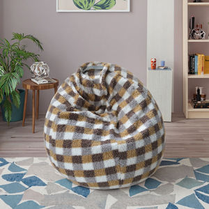 Modern tasarım kapalı Set şişme koltuk ile özel Logo rahat Beanbag puf pamuk dolgu toptan kumaş döşeme - Product Image 2