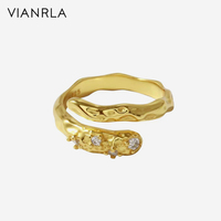 VIANRLA — bague en argent Sterling 925, bijou Vintage, plaqué or, bague Simple pour femmes