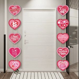 Décoration de porte en forme de cœur pour la Saint-Valentin, ornement de fête, décoration de scène de rassemblement, rideau suspendu, rideau de porte - Product Image 4