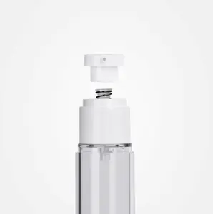 Airless Pump Bottle Cream Flüssige Make-up-Verpackung PP-Kunststoff Kunden spezifischer Fabrik preis 15ml 30ml 50ml 100ml Hautpflege verpackung
