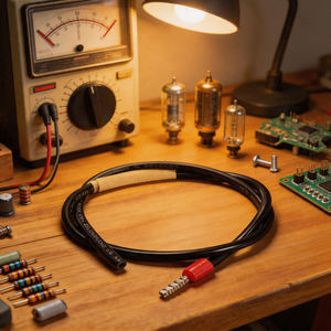 Insulated Straight Pin Crimp Terminal <b>Cable</b> Assemblies Custom Double Core Copper Wire Loom Harness for Electrical Equipment - Product Image 2