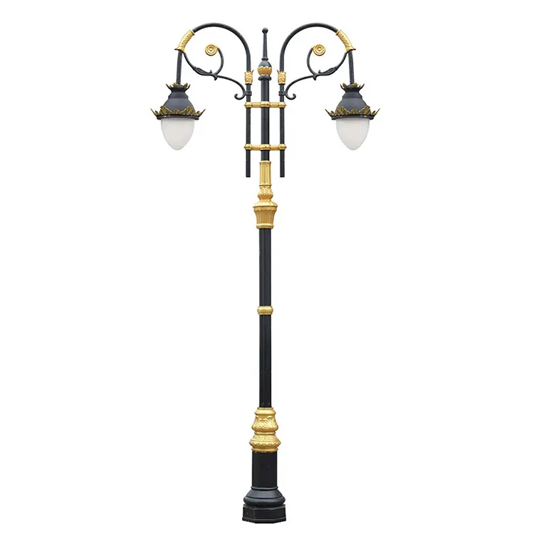 Vintage lamp post design post decorative street light pole traditional decorative vintage E27 aluminum garden light pole