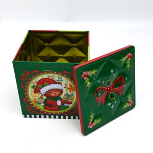 Ready Stock Square Tin <b>Box</b> For Christmas Eve Apple Packaging Custom Printing <b>Empty</b> Metal Square <b>Gift</b> Tin <b>Box</b> For Xmas Fruit Pres - Product Image 3