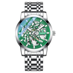 <b>Skeletonized</b> <b>Automatic</b> Mechanical <b>Watch</b> Waterproof Luminous Men's Stainless Steel Strap Mechanical <b>Watch</b> - Product Image 4