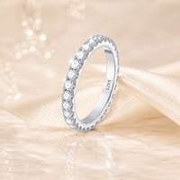 Bagues en argent 925 personnalisées de haute qualité, sans conflit, écologiques, minimalistes, avec moissanite de laboratoire, pour défilés de mode et fiançailles