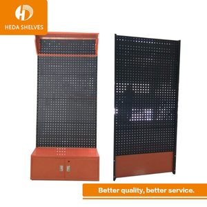 Tùy chỉnh cửa hàng bán lẻ xoay đôi hai mặt pegboard hiển thị đứng, <span class=keywords><strong>peg</strong></span> móc hiển thị truy cập, bảng đầu hiển thị giá - Product Image 3