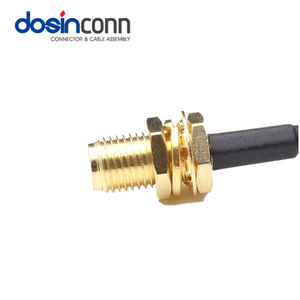 Conector <span class=keywords><strong>RF</strong></span> de enchufe hembra SMA macho a SMA en ángulo con Cable Coaxial RG316 RG178 RF1.13 RF1.37 50ohm 6GHz Conjunto de cable <span class=keywords><strong>RF</strong></span> - Product Image 3