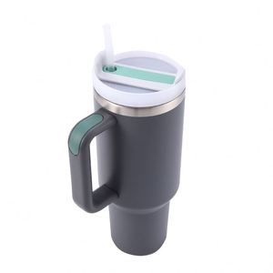 Gobelet isotherme personnalisé avec logo, 30 oz et 40 oz, avec poignée, couvercle et paille, en acier inoxydable 304, vente en gros - Product Image 6