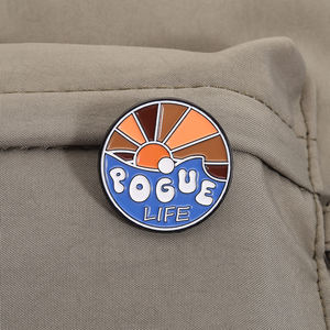 เข็มเคลือบลายสวรรค์บนดินสำหรับชายหาดป่าธรรมชาติเข็มกลัดติดปกเครื่องประดับขายส่ง - Product Image 3