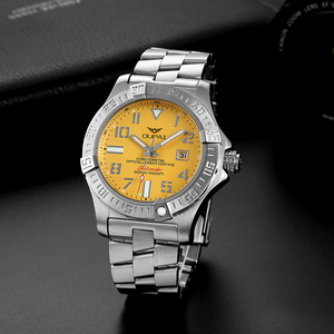 OUPAI-reloj deportivo para hombre, con diseño de lobo marino, esfera amarilla, resistente al agua, automático, de lujo, grande, 46mm, novedad de <span class=keywords><strong>2022</strong></span> - Product Image 1
