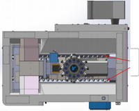 Máquina de Procesamiento de Metal CNC Vertical de Doble Husillo BT40 de Alta Precisión, Precisión de 0.01 mm, Velocidad del Husillo de 20-2000 RPM, Industrial