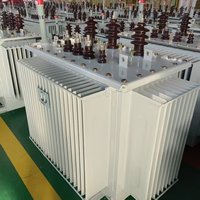 Transformateur de puissance triphasé immergé dans l'huile 400 kVA 11 kV, refroidissement ONAN, bobinage cuivre-aluminium, ISO/CE, vente directe usine