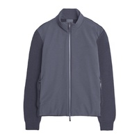 Doudoune hybride d'hiver en laine, réversible, imperméable, col montant zippé, unisexe, nouveau style, avec logo personnalisé sur le devant, faible MOQ, écologique