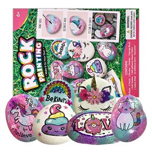 Kit per Dipingere Sassi in Plastica Non Tossico, Regalo Educativo Creativo Fai-<span class=keywords><strong>da</strong></span>-Te per Bambini, Giocattoli Artistici - Product Image 1