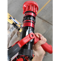 Lances de pompier à débit réglable de 2,5 pouces (360-475-560-760 LPM) avec jet de lavage/brouillard et poignée pistolet pour la lutte contre les incendies