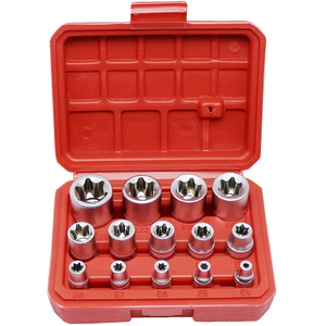 Juego de Llaves de Trinquete Cuadradas de 14 Piezas, Cromadas, OEM, con Acero al Vanadio de Grado Industrial, Diseño de Flor de Ciruelo, 14 Piezas - Product Image 1