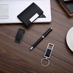 Executive Gift <b>Set</b> Custom Brand PU Leather USB Pen <b>Notebook</b> & Card Holder Digital Printing-Perfect Corporate Promotional Gifts - Product Image 2