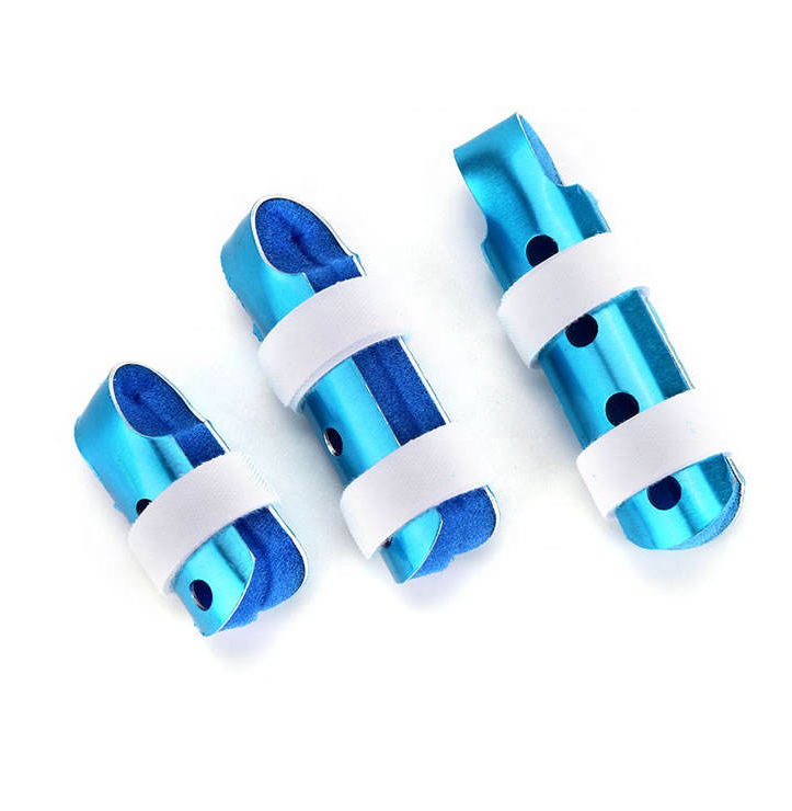 Послеоперационный уход и фиксация пальцевой шины с алюминиевым металлическим протектором для пальцев от перелома, растяжения и фиксации банды