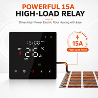 Termostato inteligente HYSEN para pantalla táctil LED eléctrica 16A Termostato Tuya ZigBee Termostato programable semanal