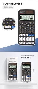 Calculatrice scientifique pour étudiants, calculatrice de fonctions de deuxième génération FX-991ES Plus avec matrices et nombres complexes - Product Image 6