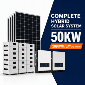 ระบบพลังงานแสงอาทิตย์แบบเชื่อมต่อกับระบบไฟฟ้า 10kw 20kw 30kw 50kw ชุดโซลาร์เซลล์ครบวงจรสำหรับบ้านและอาคารพาณิชย์ 10kw/20kw/30kw/50kw 5-30kw - Product Image 2